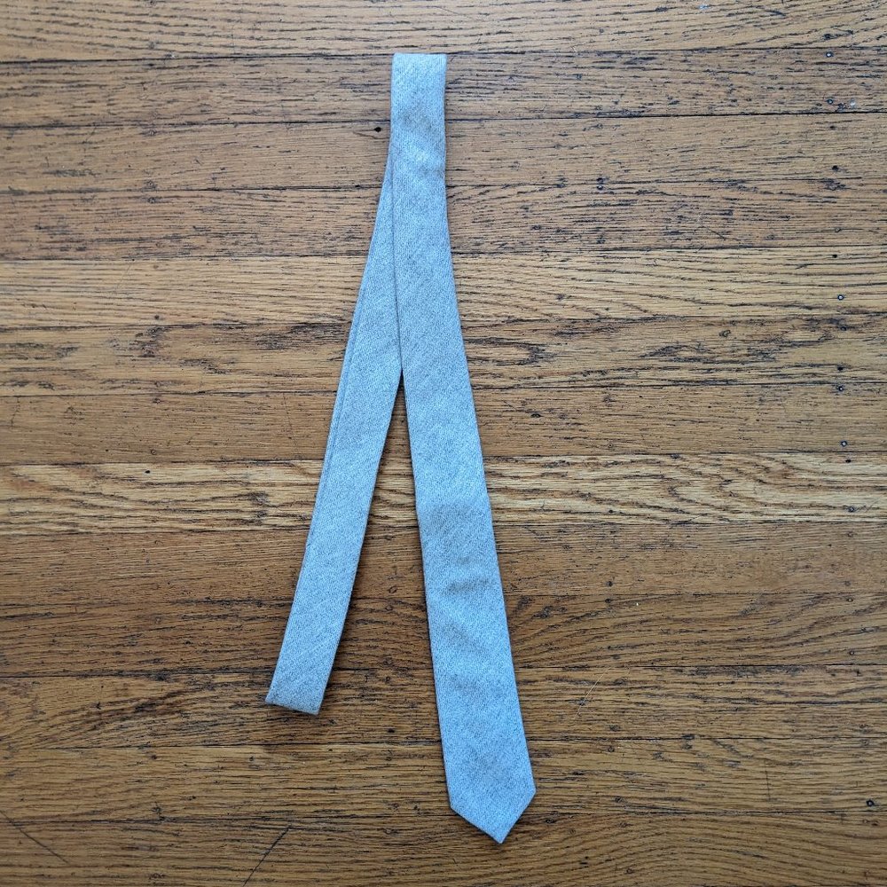 Wool Skinny Necktie Tie